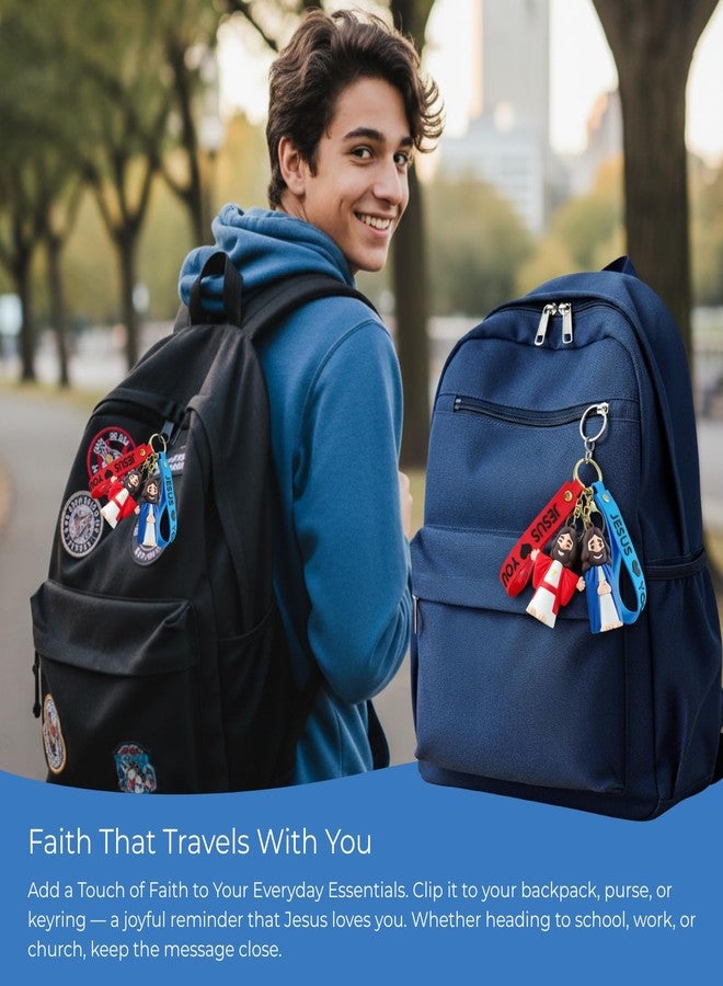 TLOEP Jesus Keychain, Jesus Loves You Strap, Christian Church Supplies for Youth Groups & VBS, Sunday School Gifts, Rewards & Giveaways - Image 4